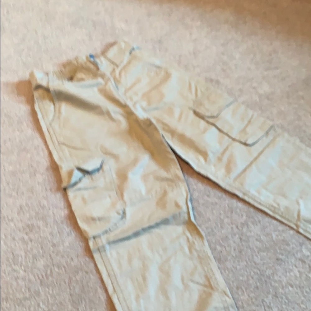Boys tan cargo pants size 7